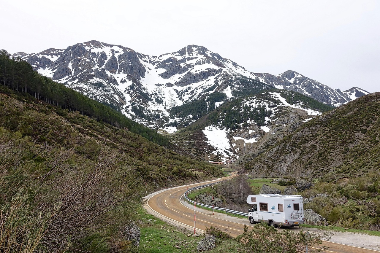 RV on the road